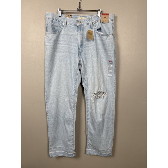 Levi's Other - NWT Levis '94‎ Baggy Jeans 33x31 Blue Light Wash Distressed Denim Streetwear 90s